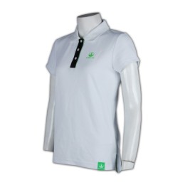 P269polo衫訂造  撞色胸筒 polo衫製作      白色 P269polo衫訂造  撞色胸筒 polo衫製作      白色